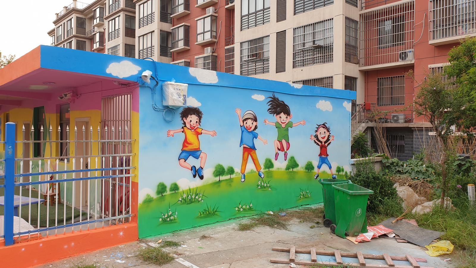 千行空间艺术 校园幼儿园彩绘案例12